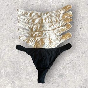 NEW Felina Bare Essentials Thongs BUNDLE Size Medium